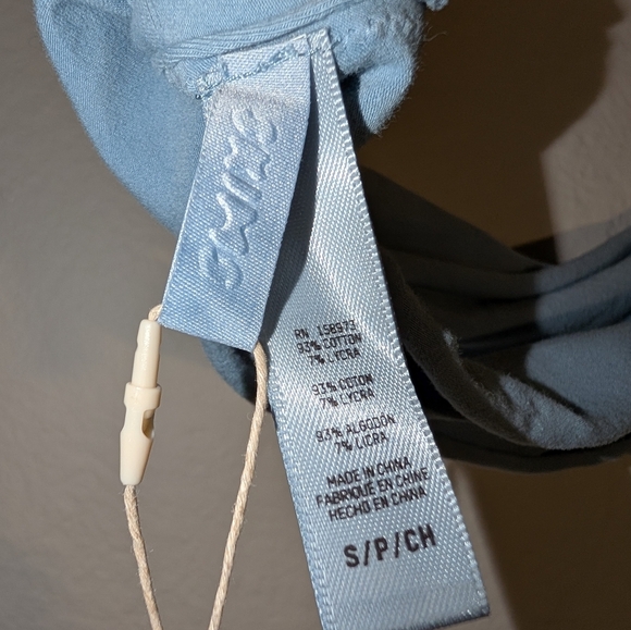 SKIMS RAW EDGE MICRO SCOOP BRALETTE Limited Edition Blue Denim Size Small - Picture 5 of 6